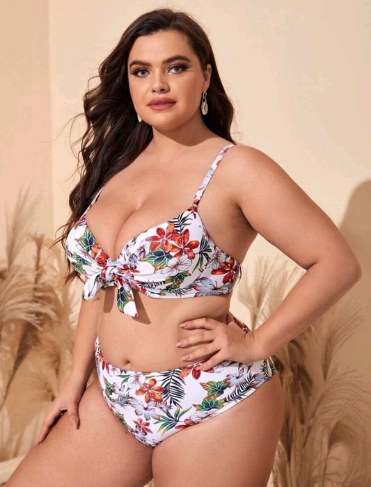 Cueca bikini flores 3XL NOVA