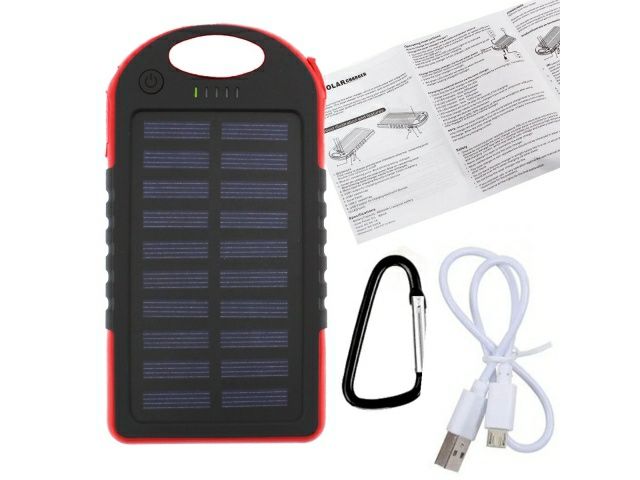 Ładowarka solarna / powerbank 4000 mAh