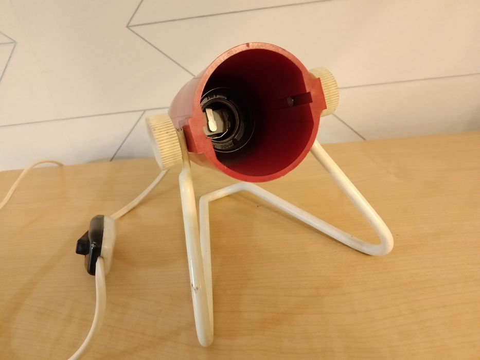 Lampka,  z czasów PRL w stylu SPACE AGE, POLAM model S 03