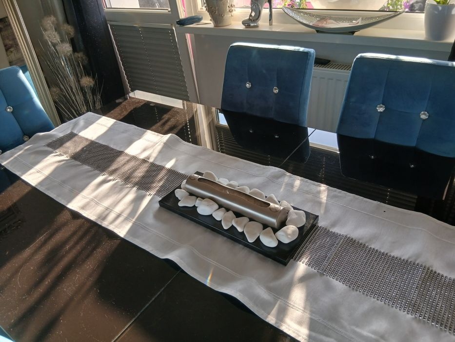 Sprzedam stół szkło chromowane +  6 krzeseł