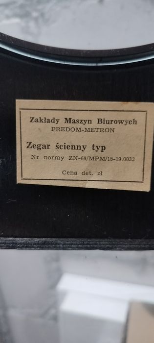 Zegar scienny PRL