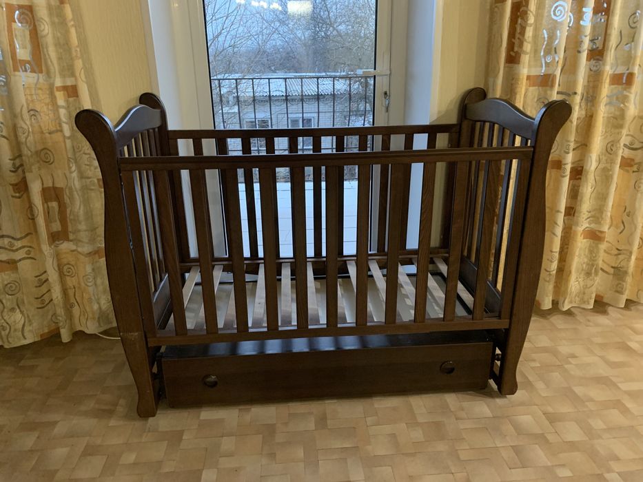 Дитяче ліжечко Верес ЛД6 горіх