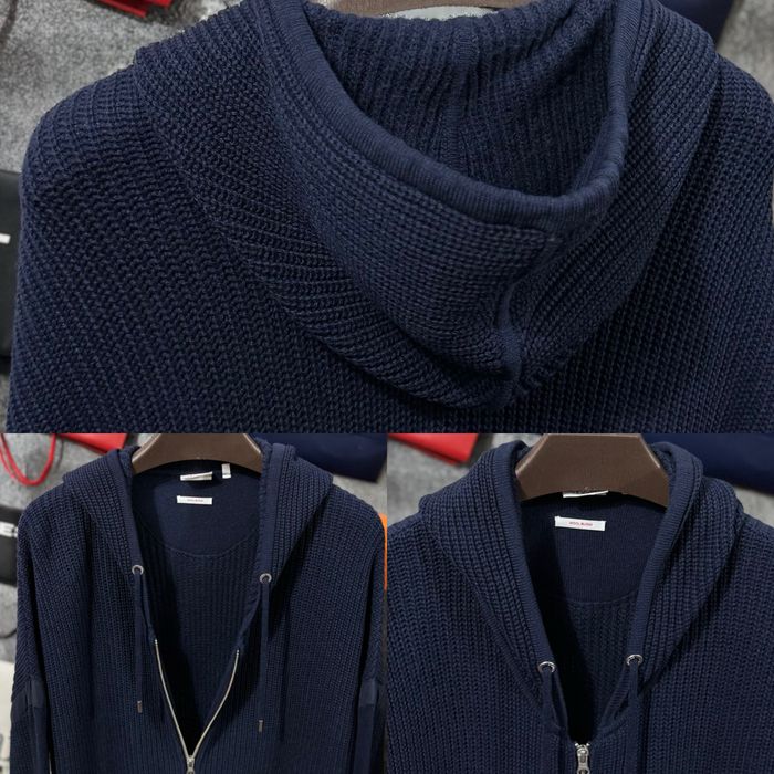 Кофта чоловіча Светр Zip Кардиган S.Oliver Wool синій XL