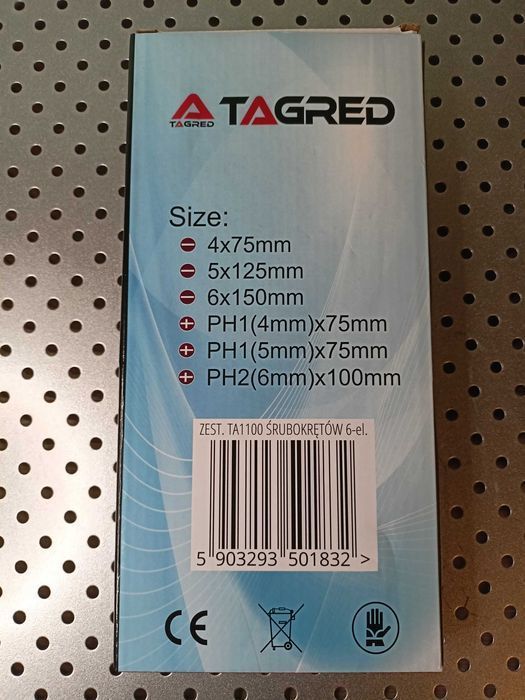 Śrubokręty wkrętaki z magnesowymi końcówkami 6 szt. zestaw śrubokrętów