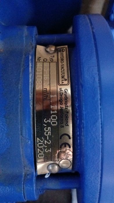 Pompa obiegowa Hydro-Vacuum S.A. z Grudziądza  Model CL 03