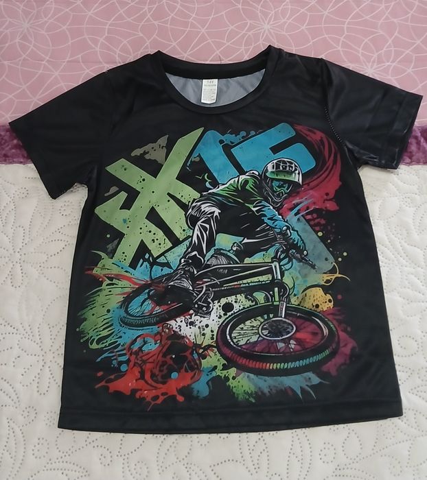T-shirt Motocross menino 7-8 anos nova