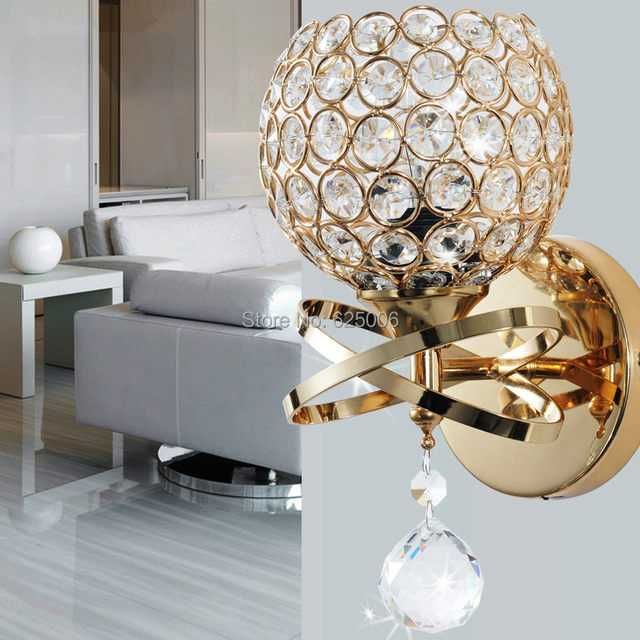 Kinkiet kryształowa kula