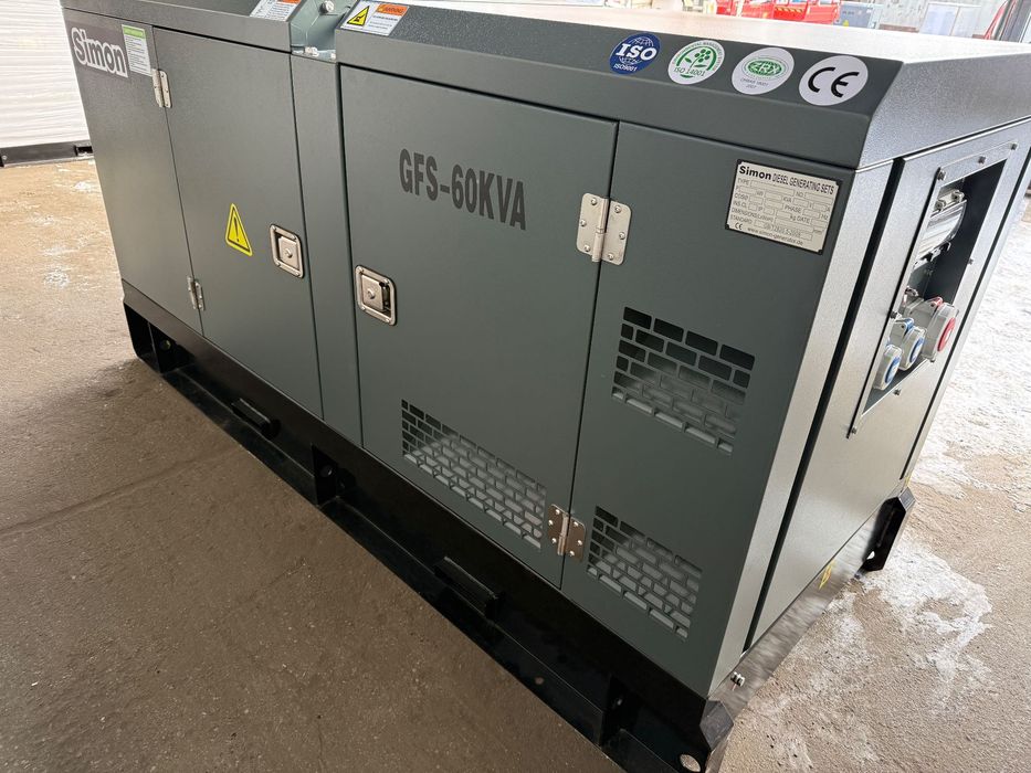 Agregat prądotwórczy SIMON 60 kVA 48 KW ATS/SZR nowy 26.500zł