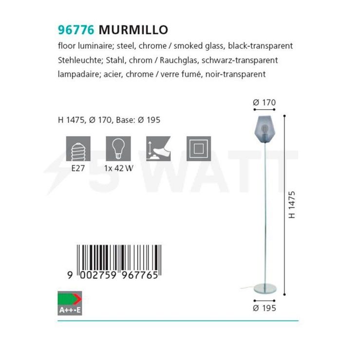 Lampa podłogowa MURMILLO EGLO 96776