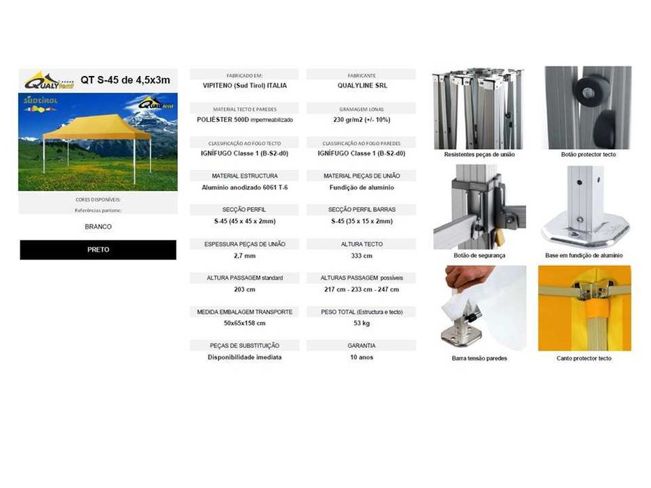 Tenda PopUp 4,5X3 Profissional e em excelente estado