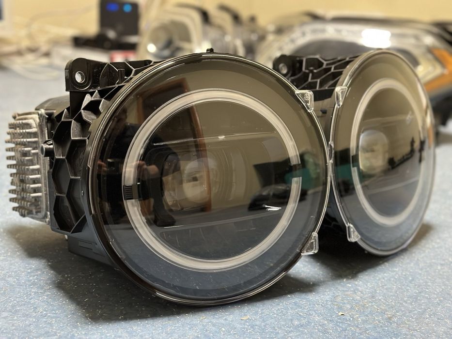 Фары оригинал мерседес G 463 464 куб черные рестайлинг идеальные