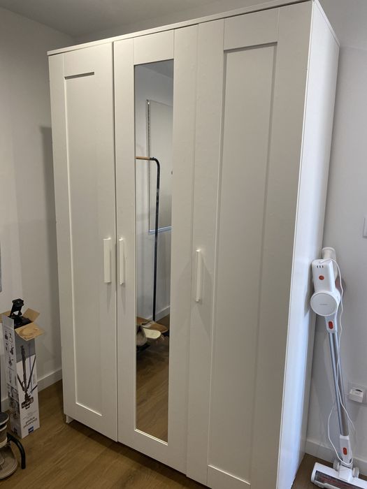 Roupeiro Branco IKEA BRIMNES 3 Portas