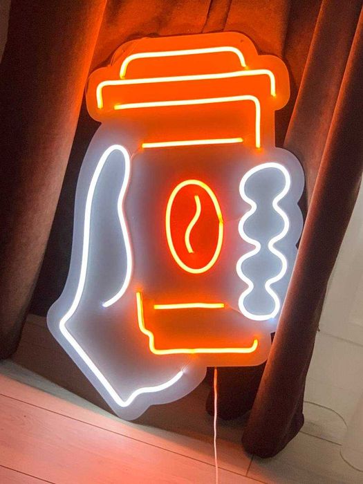 Неонова вивіска по макету, вивіска неон, неоновая вывеска