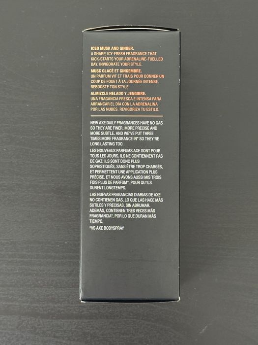 Perfume Axe Adrenaline Iced Musk & Ginger
