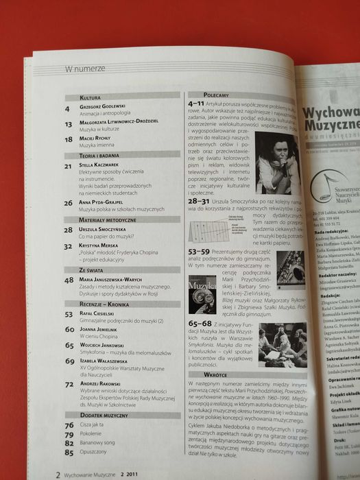Wychowanie muzyczne nr 2/2011, marzec-kwiecień 2011