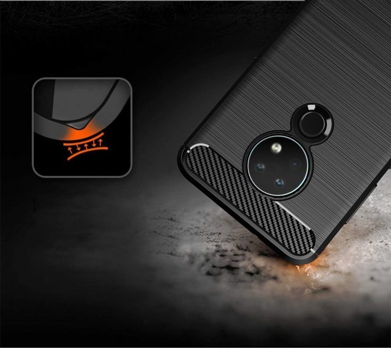 Etui Pancerne + Szkło Do Nokia 6.2 / 7.2 Czarny