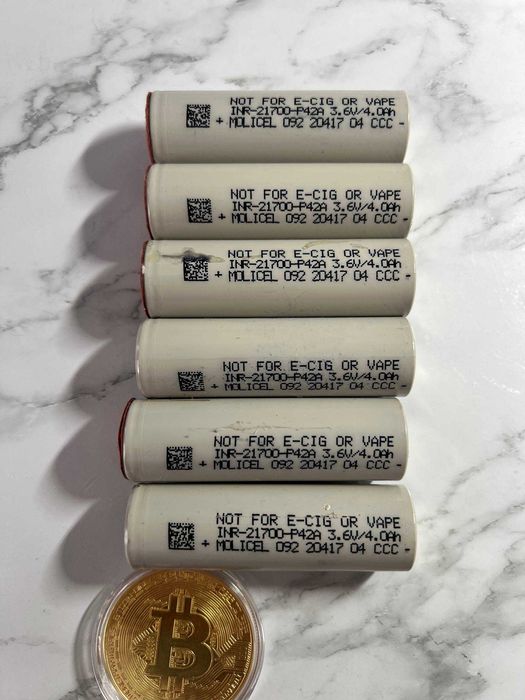 Аккумулятор Li-Ion 21700 Molicel INR21700-P42A 4.0Ah (4000 mAh) 3.6V