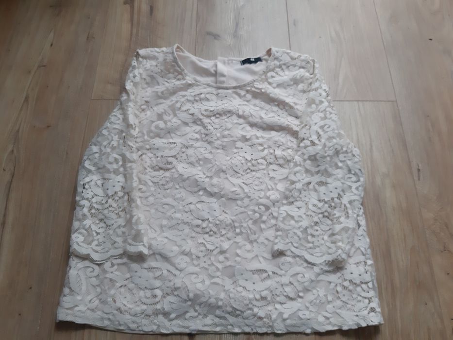Bluzka koronka H&M r.S