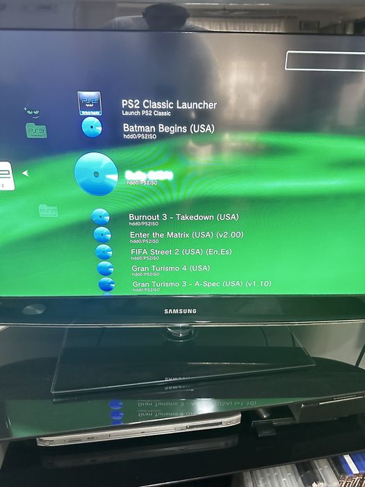 PS3 with custom firmware and multiple games64298077337474124