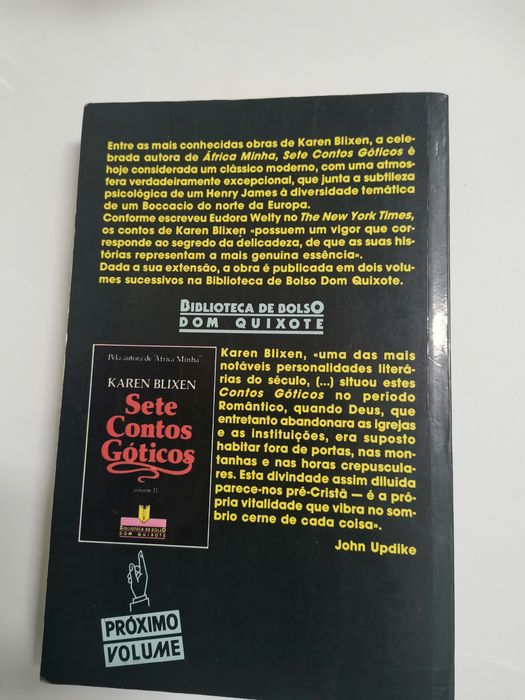 Livro "Sete contos góticos"