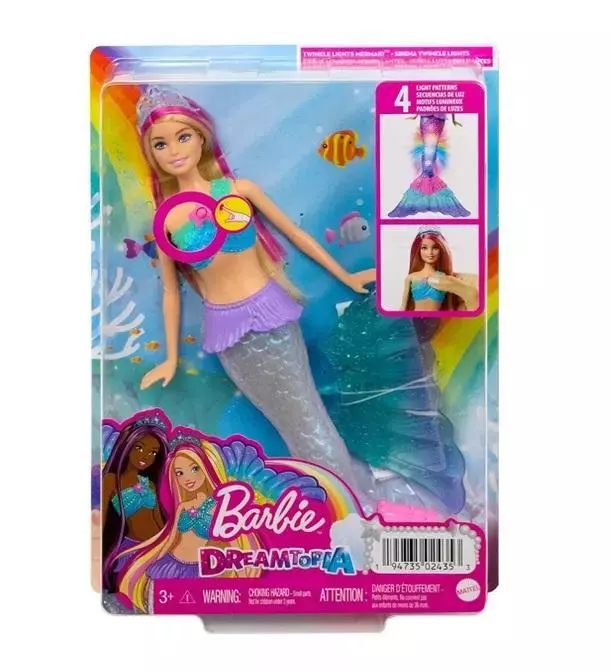 Barbie. Hdj36 Malibu. Syrenka Migoczące Światełka. Barbie