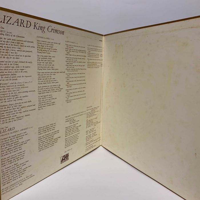 Vinyl Вініл Платівка Prog Rock Прог Рок King Crimson ‎– Lizard Japan
