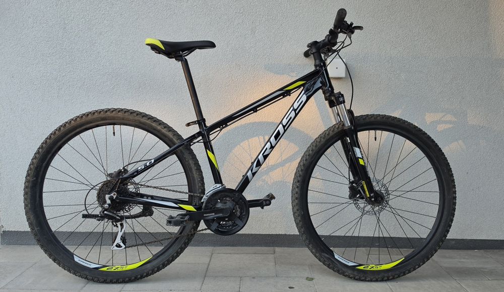 Rower Górski Kross Hexagon 5.0 MTB 27,5” | 24 biegi | tarczówki | czarno-zielony