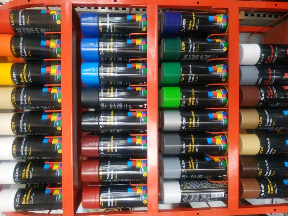 Фарби аерозольні.Краски аерозольниє в балончиках