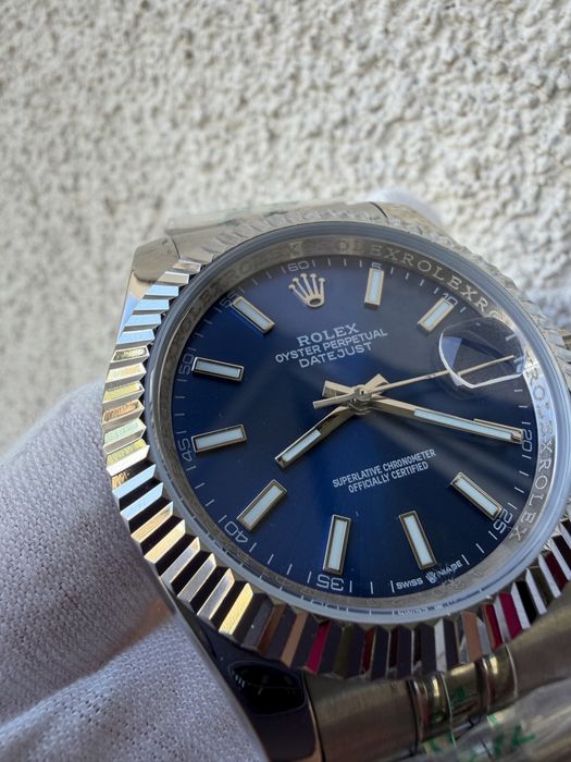 Годинник Rolex Datejust 41 синій циферблат