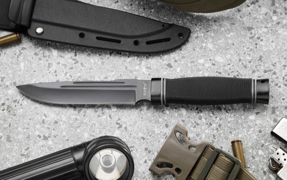 Нож тактический, нескладной с чехлом, ніж тактичний