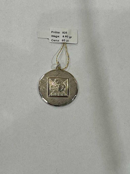 Srebrna zawieszka 25 lat Forda, pr925, 8.60gr/Komis Krzysiek