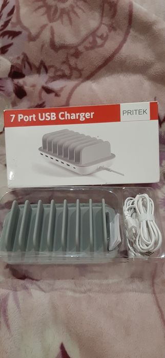 Зарядная станция Pritek 7-Port USB Charger.