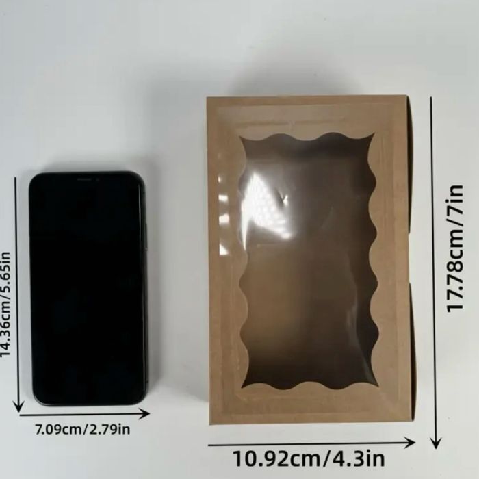 10 шт коробки бокси для пакування з віконцем