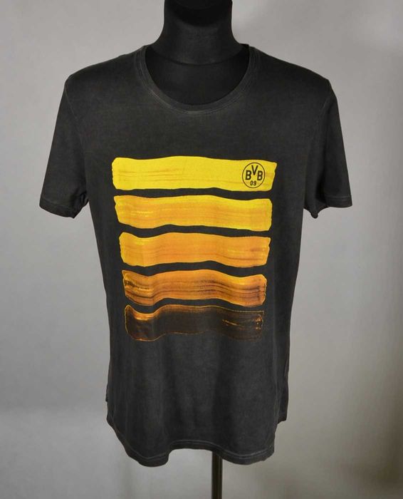 BORUSSIA DORTMUND BVB Koszulka Męska L Oryginalna Tshirt Bawełna