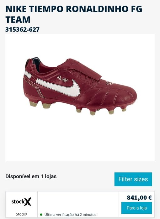 Chuteiras de futebol Nike Tiempo Ronaldinho FG TEAM