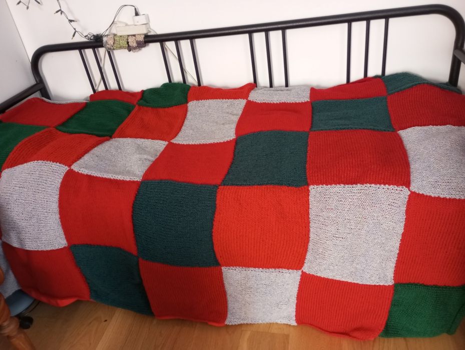 Narzuta (kołdra) ręcznie robiona, typu patchwork