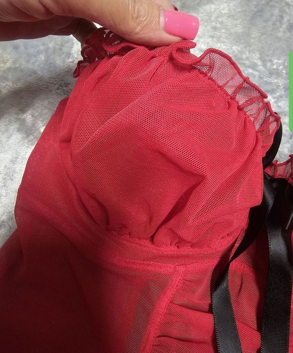 Звабливий пенюар la senza червоний красный женский жіночий