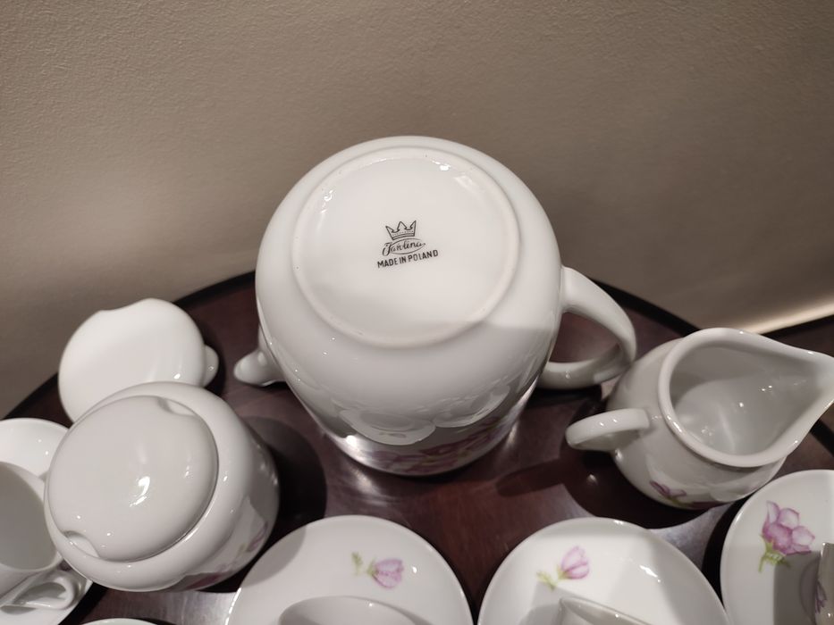Serwis kawowy porcelana Karolina PRL