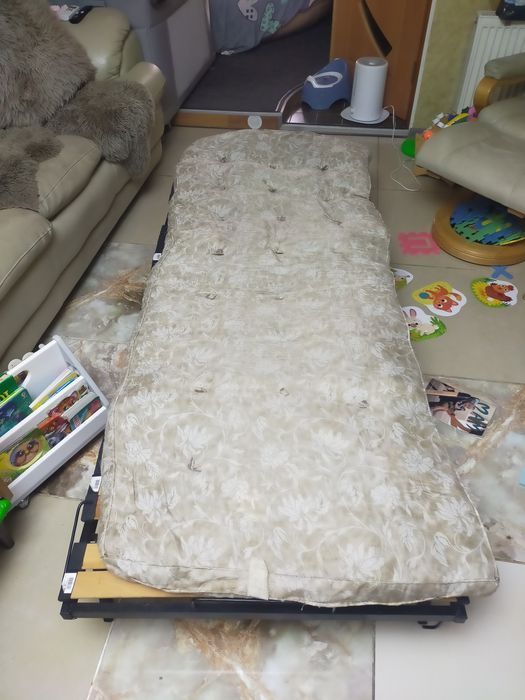 Раскладушка с матрасом.