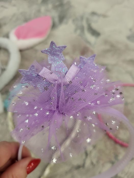 Opaska dziewczęca z motywem Anny i Elsy jak nowe szt. 4