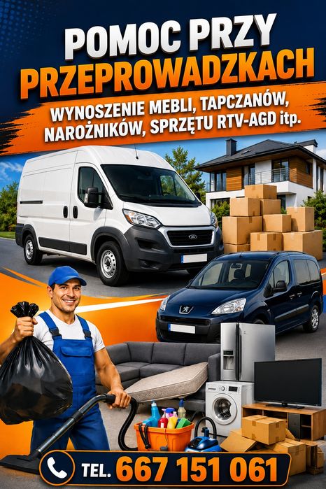 Przeprowadzki do 3,5 tony. Pomoc