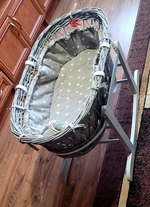 Kosz Mojżesza wiklinowy kołyska