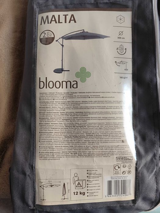 Parasol ogrodowy MALTA blooma