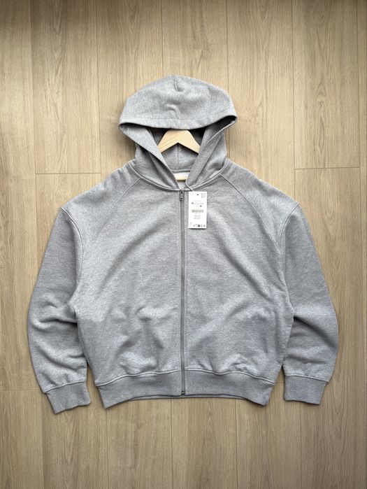 Оверсайз Худі ZARA Zip Hoodie Чоловіче Оригінал Худи Кофта Новый Мужской Свитшот Зара