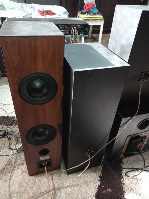Kolumny podłogowe Magnat system 7.1 przerobione plus Subwoofer Supreme 301A zestaw