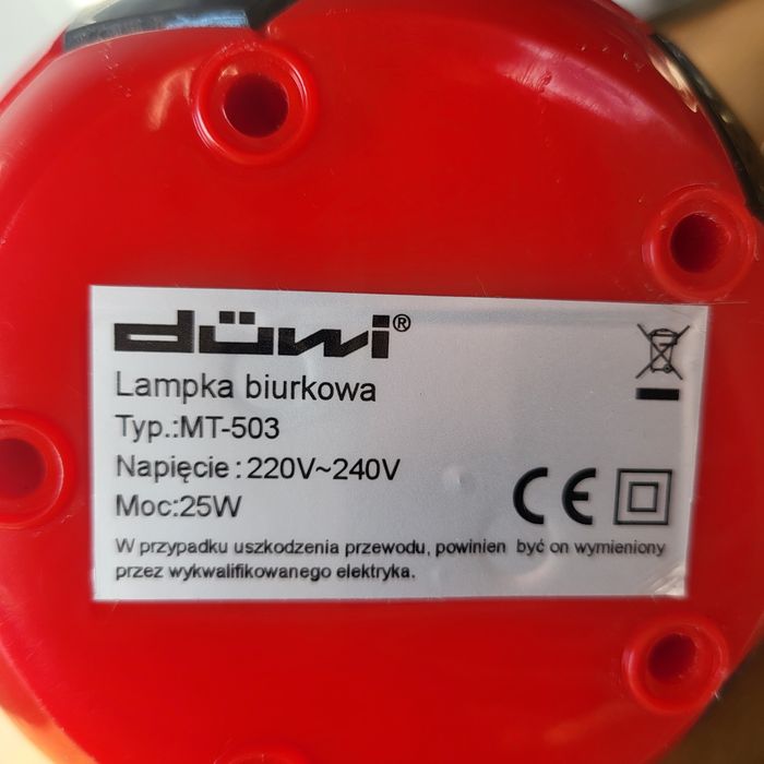 Lampka nocna lub na biurko