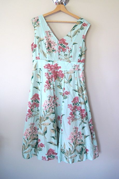 zielona kwiecista mietowa turkusowa dluga maksi maxi sukienka midi 42L