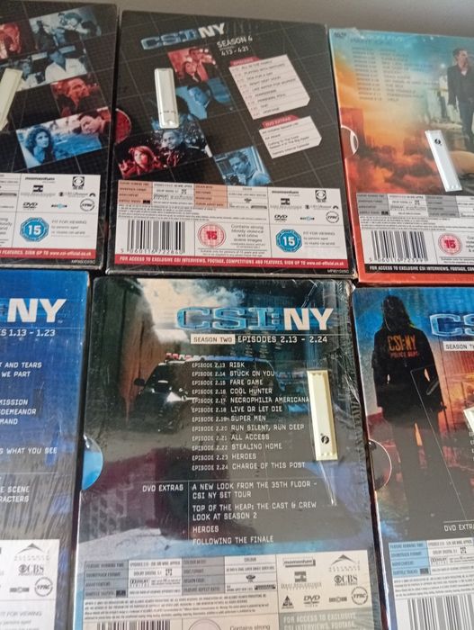 Conjunto de dvds CSI:NY selados