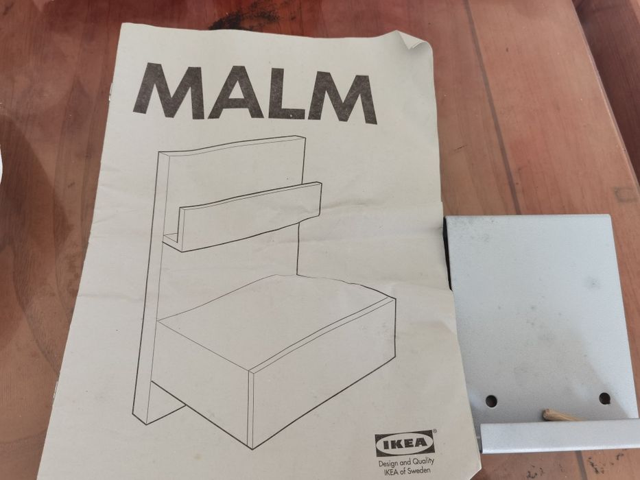 Mesa cabeceira suspensa pinho Maciço ikea