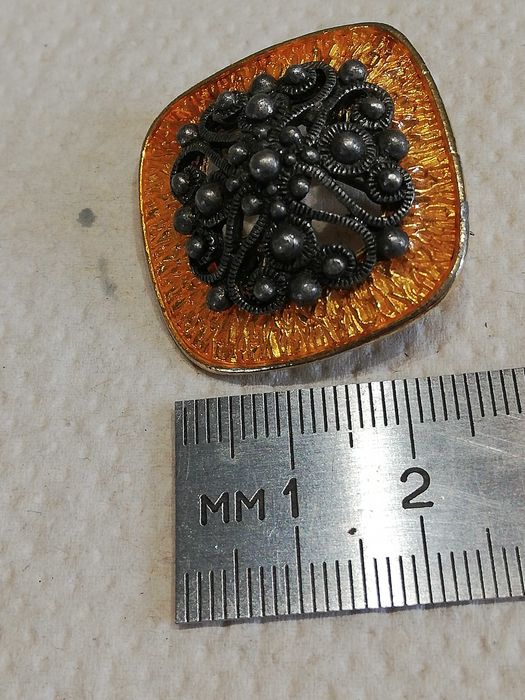 Brożka artystyczna PRL VINTAGE